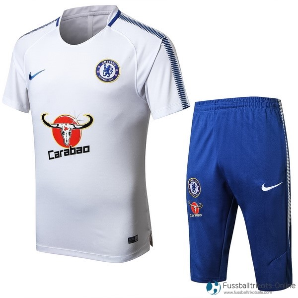 Chelsea Training Shirts Set Komplett 2017-18 Weiß Fussballtrikots Günstig